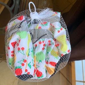 Heart to tail fruit designed pet rain boots